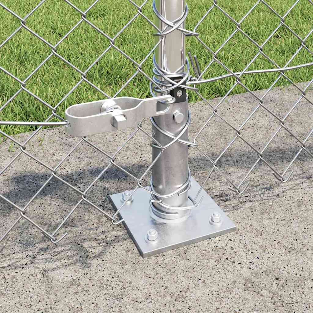 Stup za ogradu Srebrno 10 x 0,6 m (40 x 40 mm mreža) Čelik