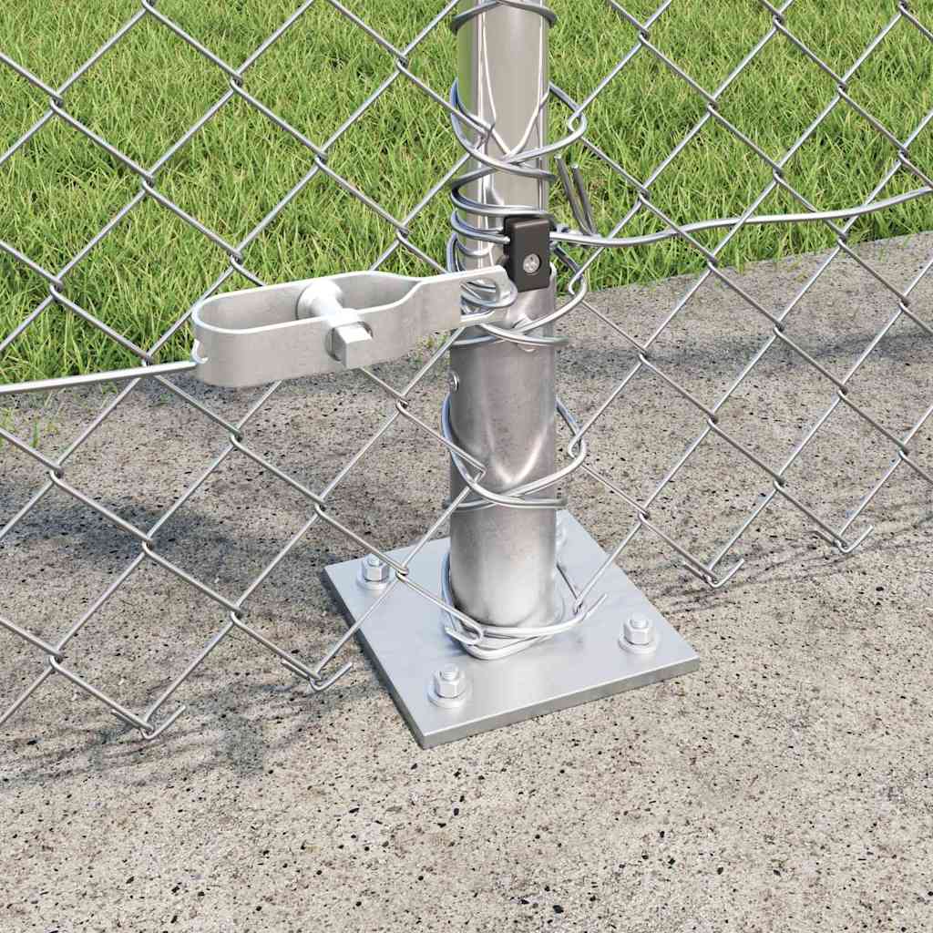 Stup za ogradu Srebrno 10 x 1,6 m (40 x 40 mm mreža) Čelik