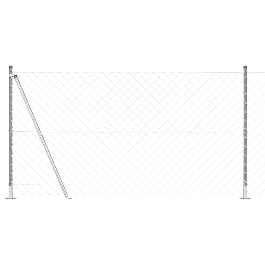 Stup za ogradu Srebrno 10 x 1,2 m (60 x 60 mm mrežica) Čelik