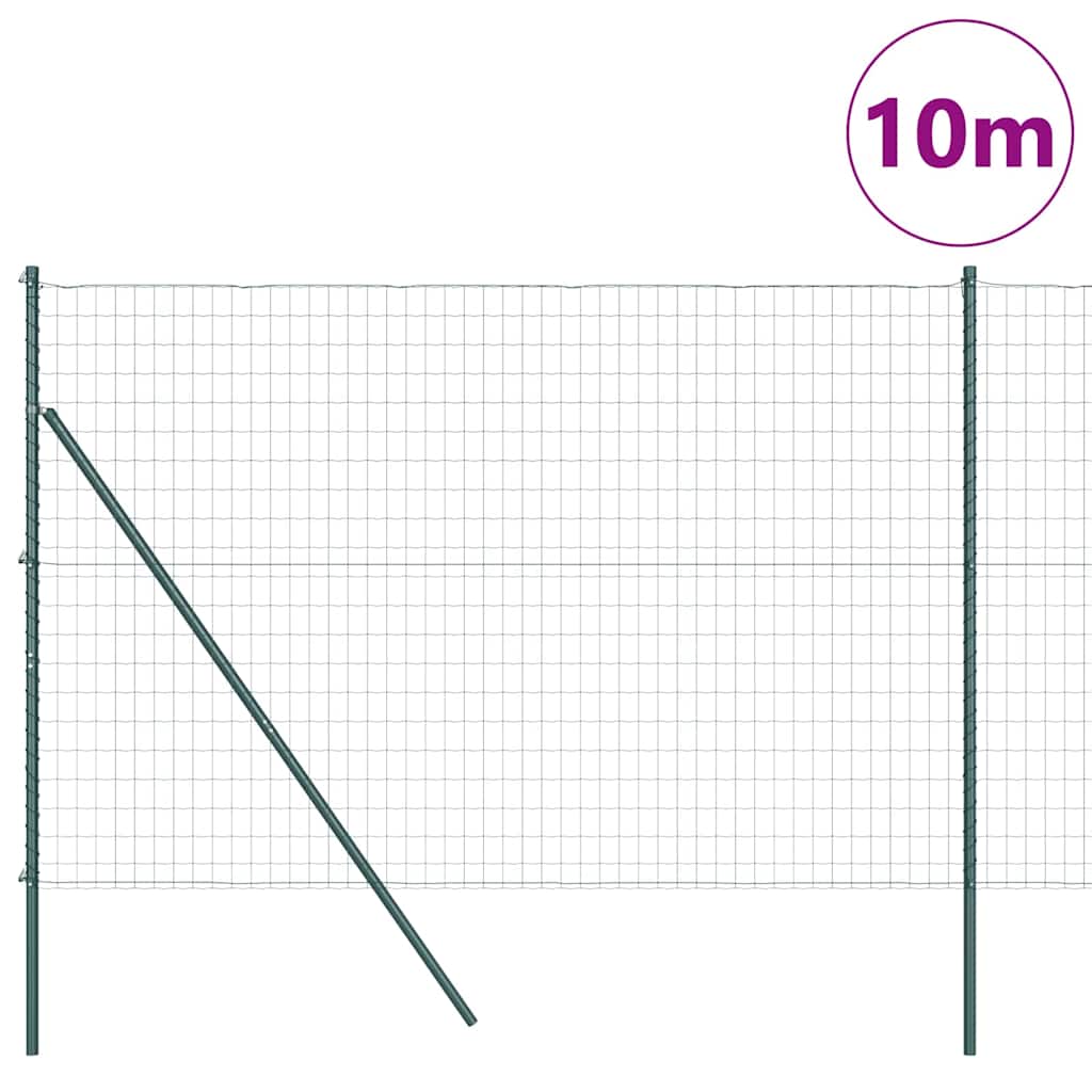 Euro Ograđivanje Ukop 10 x 1,6 m Čelik premazan PVC-om Zelena