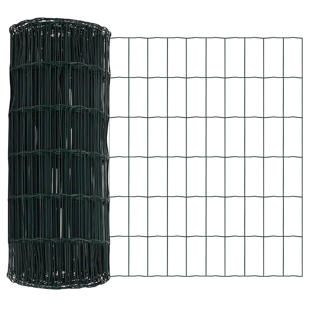 Euro Ograđivanje Ukop 10 x 0,6 m Čelik premazan PVC-om Zelena