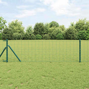 Ograda s postovima Zelena 0,8 x 10 m Čelik