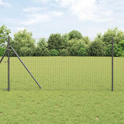 Euro Ograđivanje Ukop 10 x 1,2 m Čelik premazan PVC-om Siva