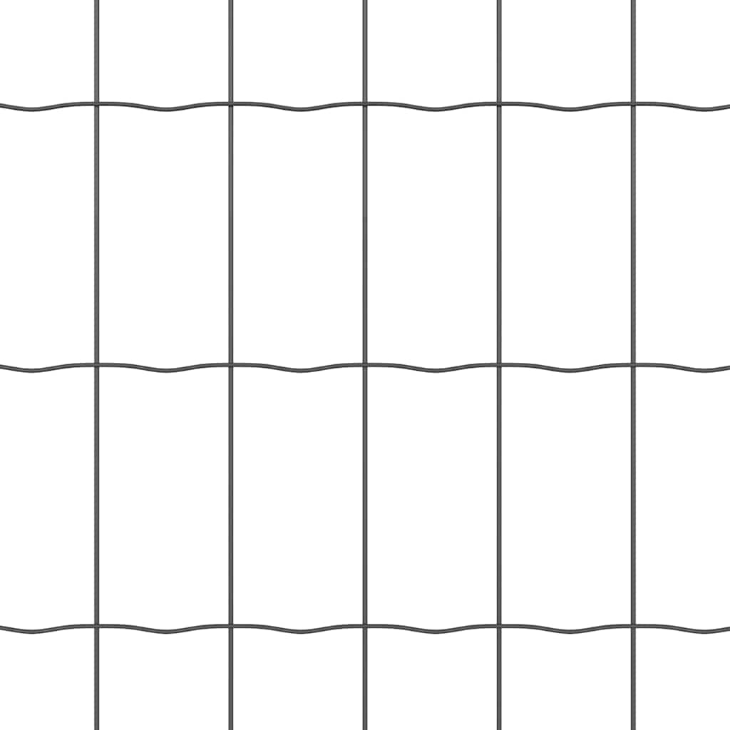 Euro Ograđivanje Ukop 10 x 1,6 m Čelik premazan PVC-om Siva