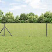 Euro Ograđivanje Ukop 50 x 0,4 m Čelik premazan PVC-om Siva