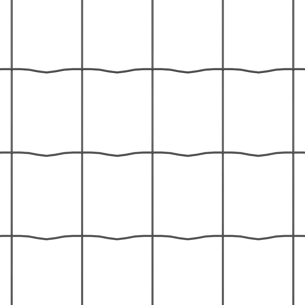 Ograda s postovima Siva 1,2 x 10 m Čelik