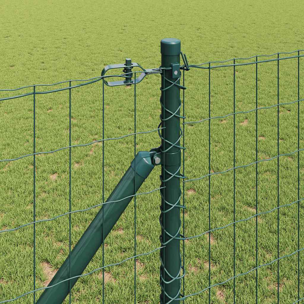 Euro ograda s špicama 25 x 1,2 m Čelik premazan PVC-om Zelena