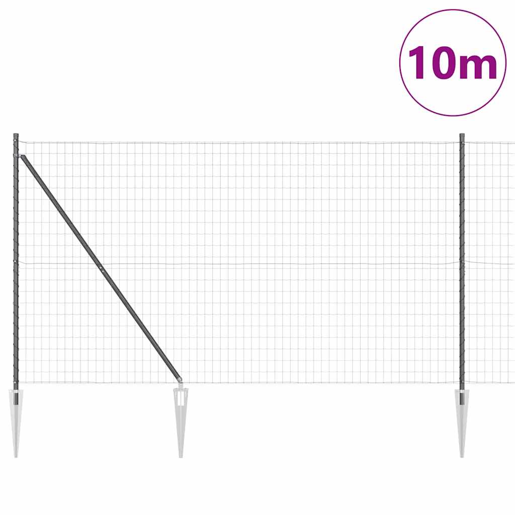 Zavareno žičano ograđivanje s bodljama 10 x 1,6 m (Š x V)