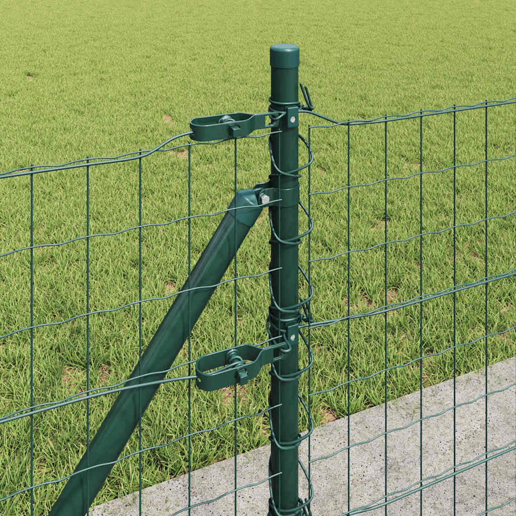 Euro Ograđivanje s Betonskom Bazom 25 x 0,6 m Zelena Mreža