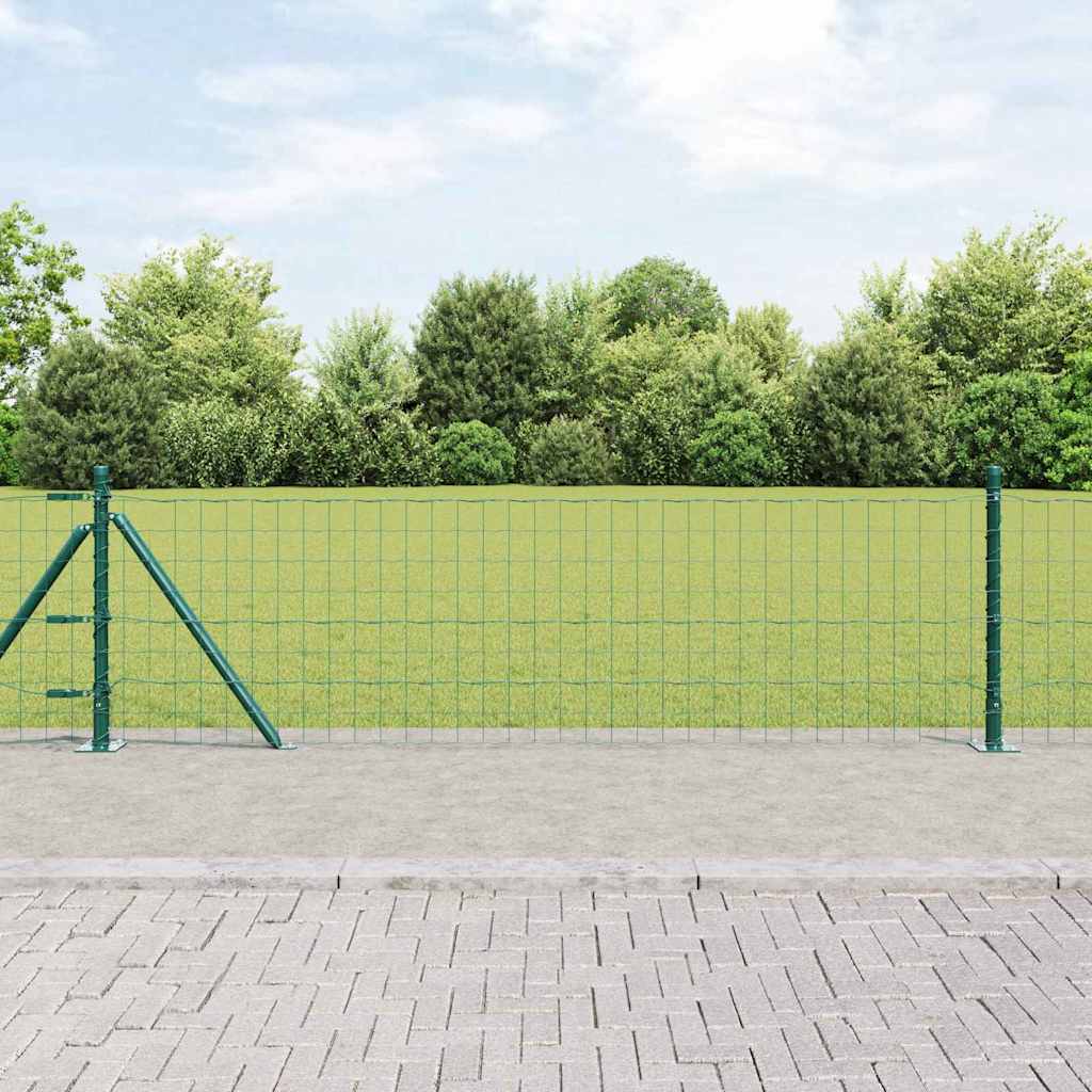 Euro Ograđivanje s Betonskom Bazom 25 x 0,6 m Zelena Mreža