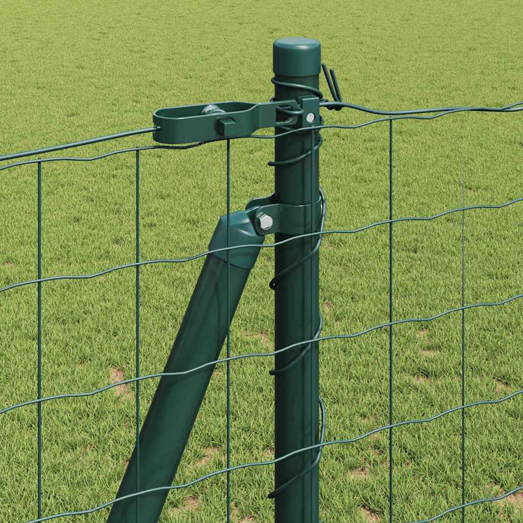 Ograda s postovima Zelena 1,2 x 25 m Čelik