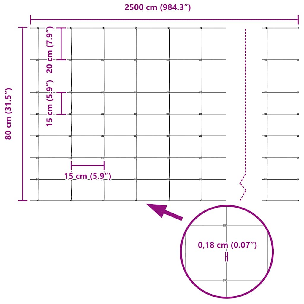 Stup za ogradu Galvanizirano 25 x 0,8 m Čelik