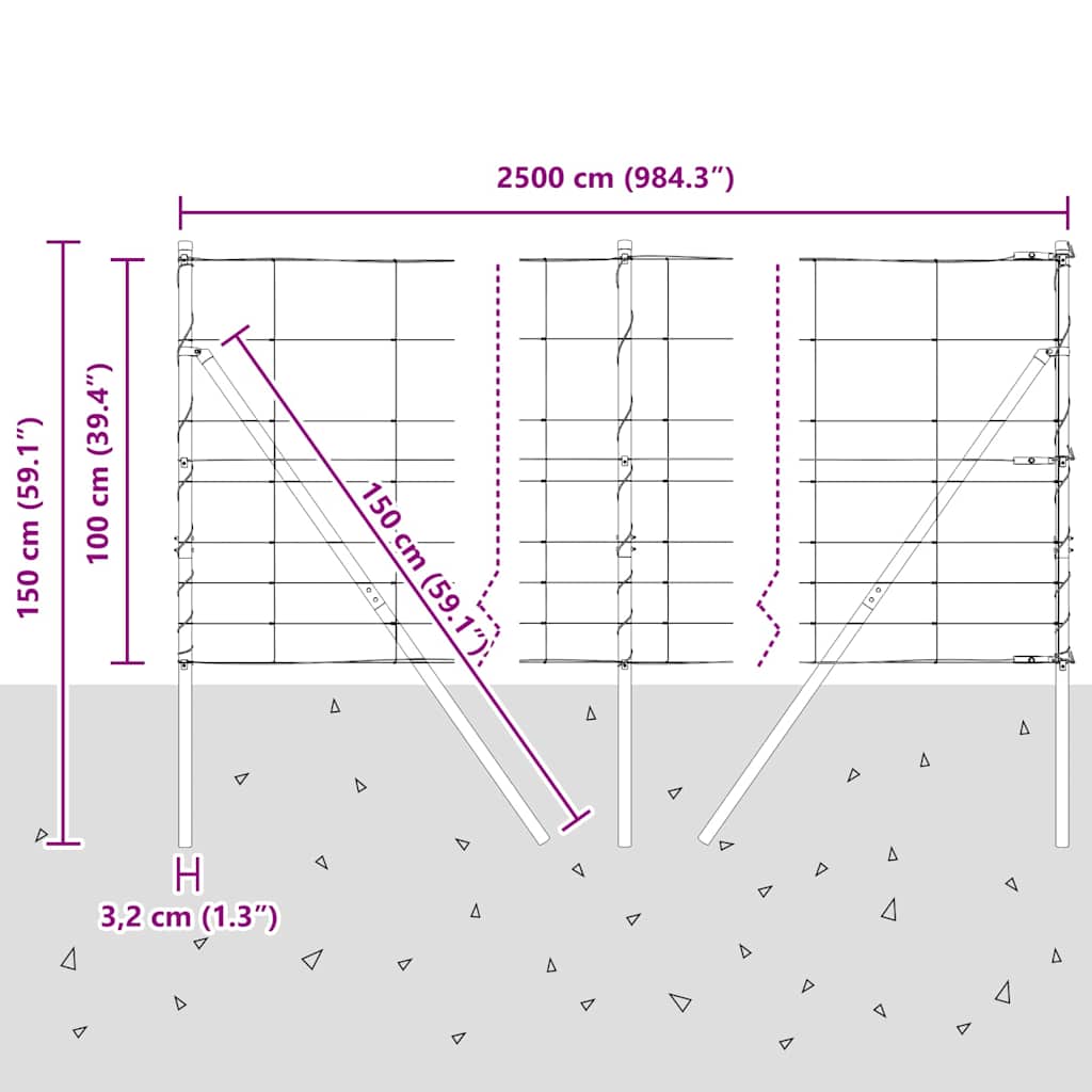 Stup za ogradu Galvanizirano 25 x 1 m Čelik