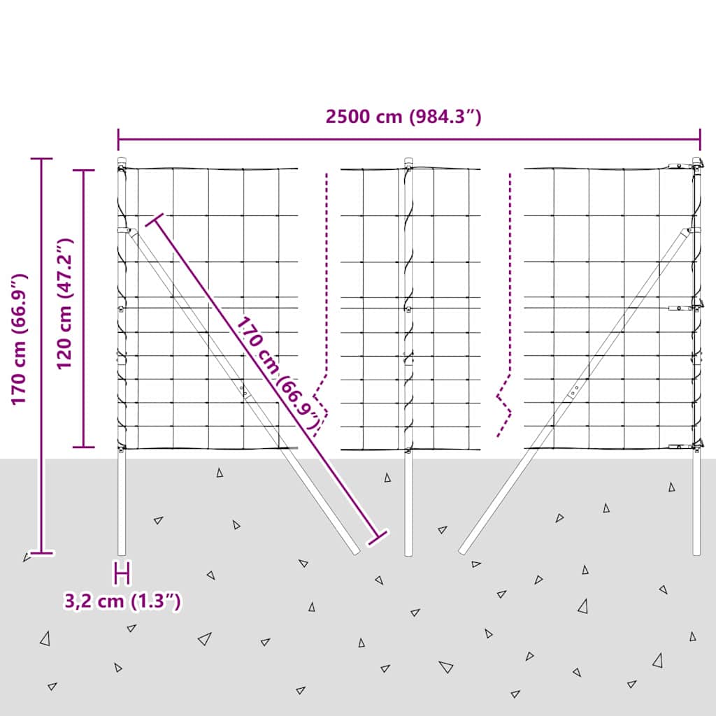 Stup za ogradu Galvanizirano 25 x 1,2 m Čelik