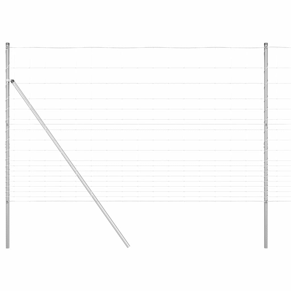 Temeljna zavarena žičana ograda 25 x 1,5 m Pocinčani čelik