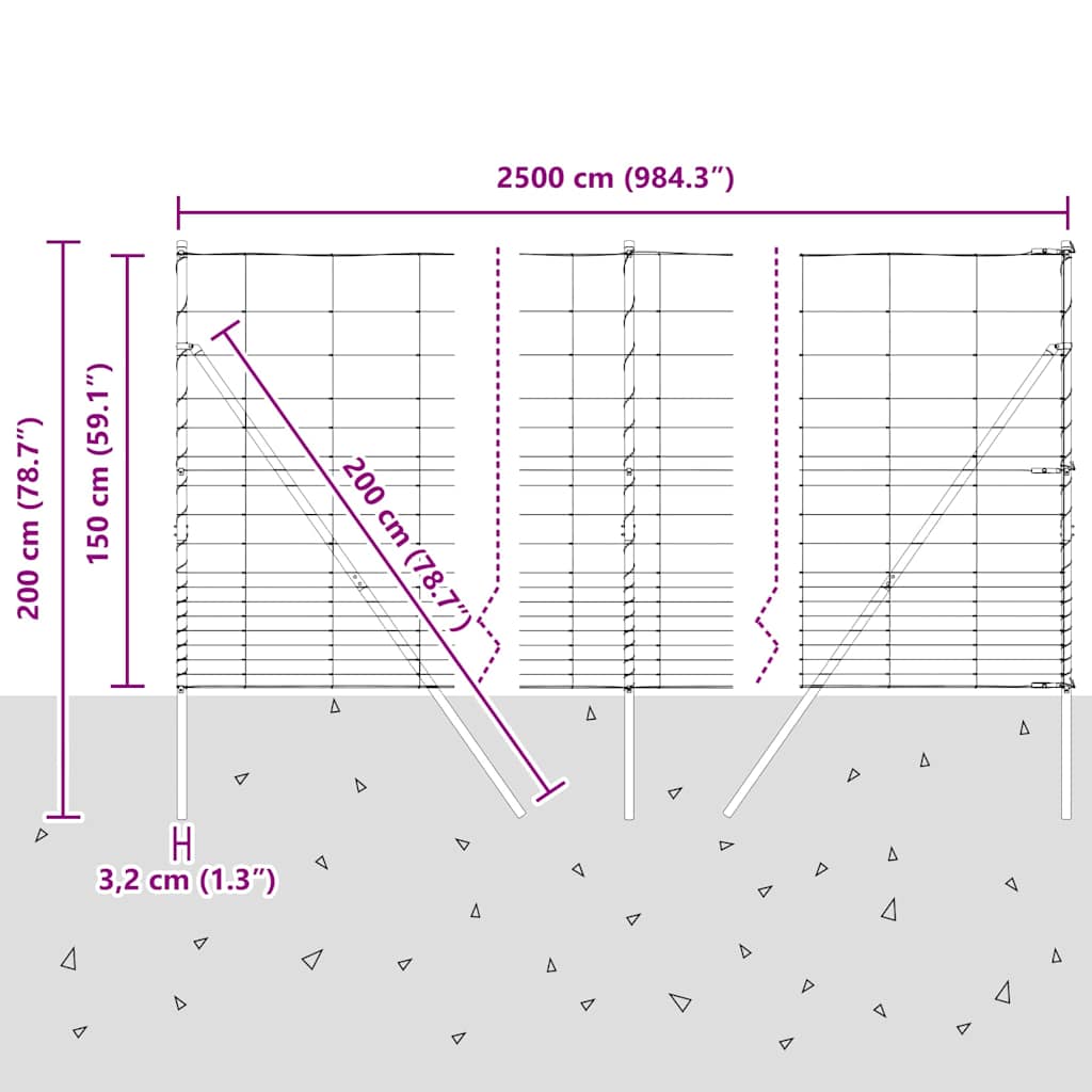 Stup za ogradu Galvanizirano 25 x 1,5 m Čelik