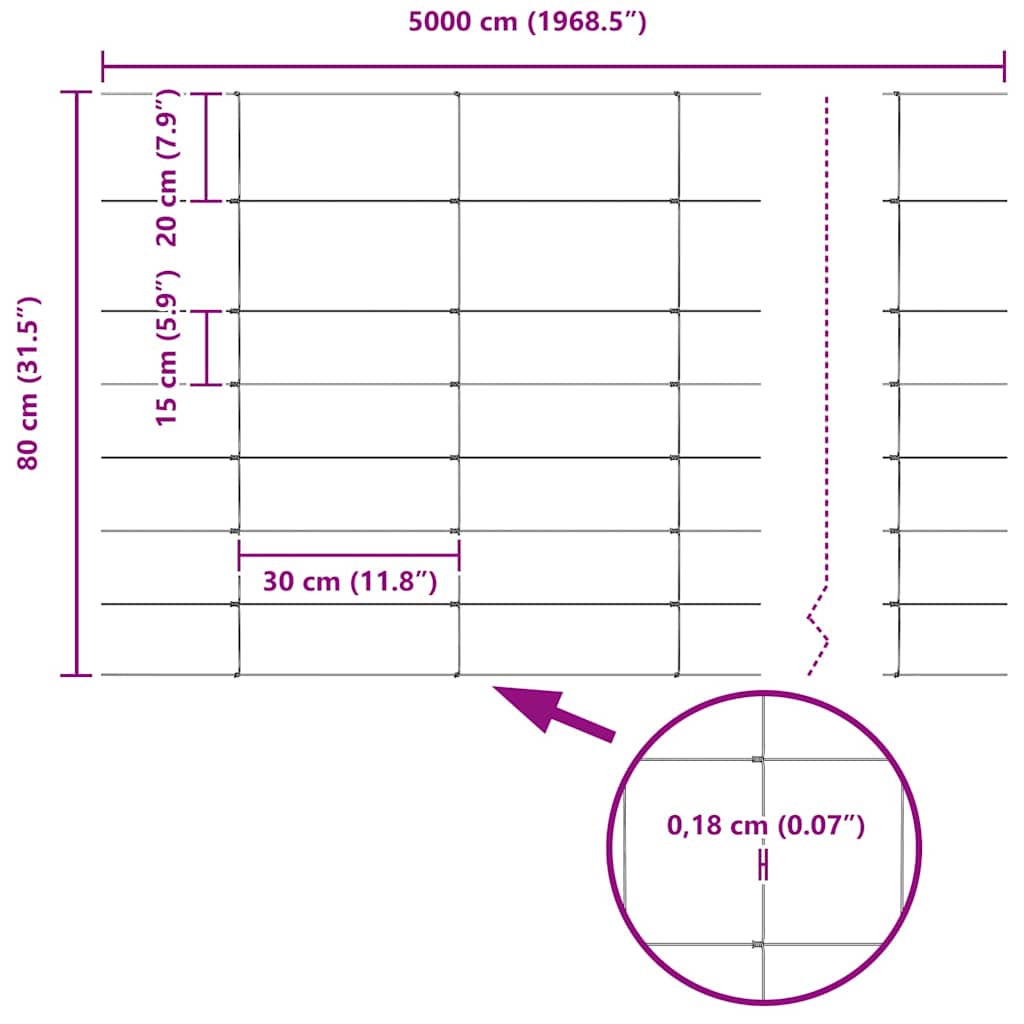 Stup za ogradu Galvanizirano 50 x 0,8 m Čelik