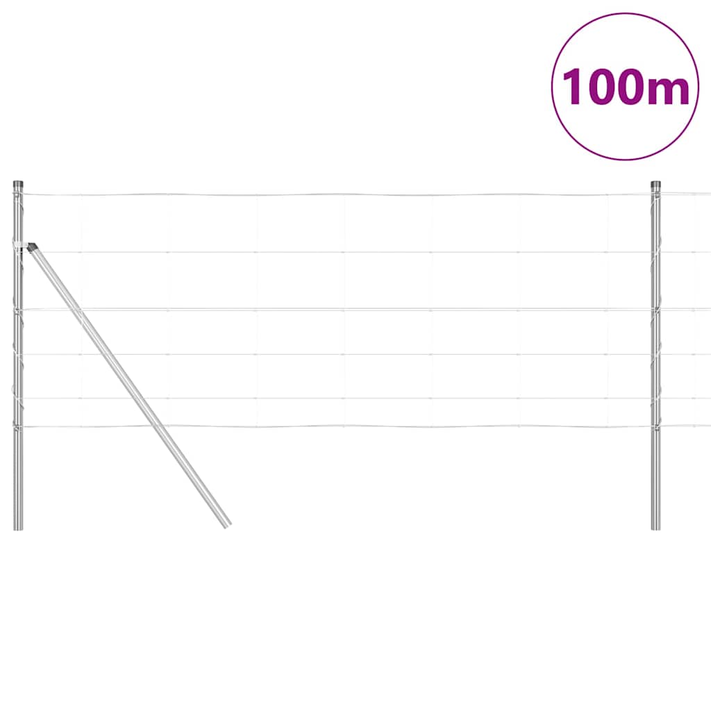Stup za ogradu Galvanizirano 100 x 0,8 m Čelik