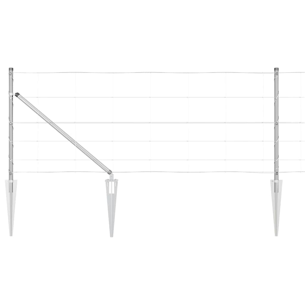 Stup za ogradu Galvanizirano 25 x 0,8 m Čelik