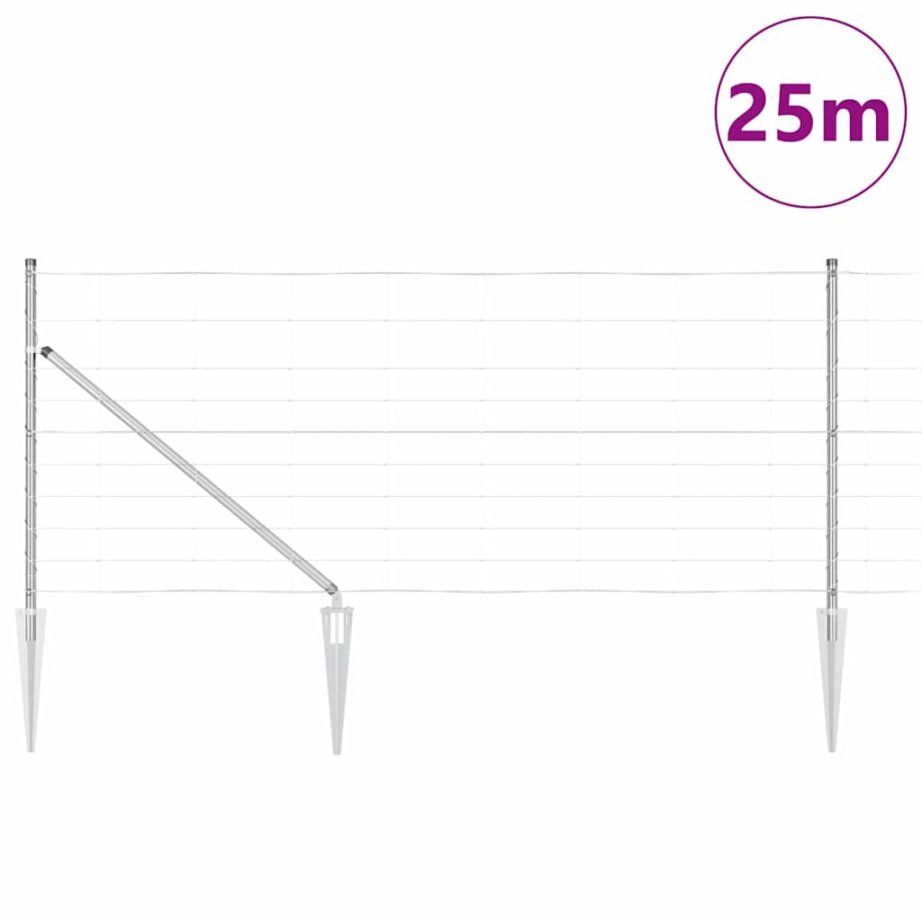 Stup za ogradu Galvanizirano 25 x 1 m Čelik