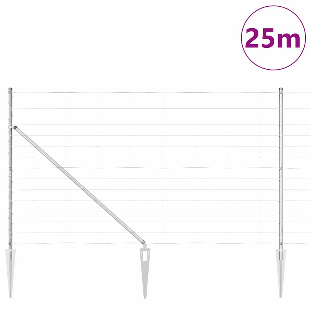 Stup za ogradu Galvanizirano 25 x 1,4 m Čelik