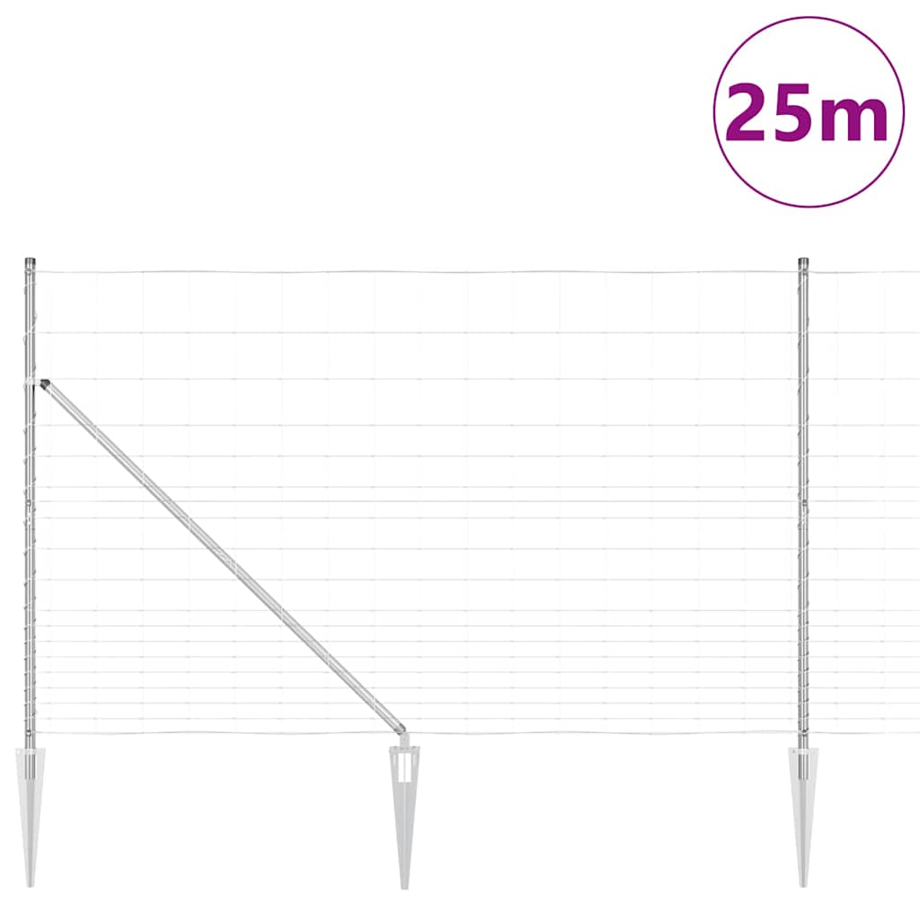 Stup za ogradu Galvanizirano 25 x 1,5 m Čelik