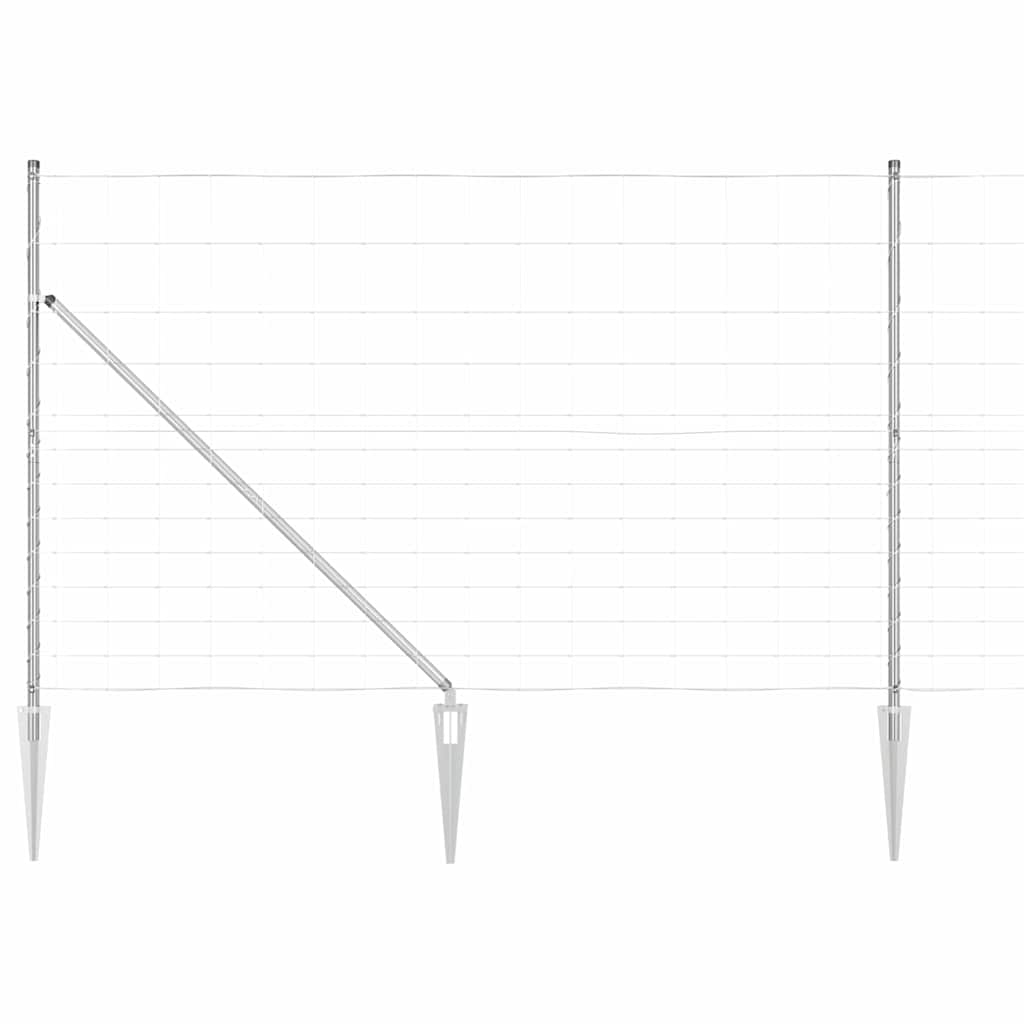 Zavareno žičano ograđivanje s bodljama 50 x 1,5 m Srebrna Mreža