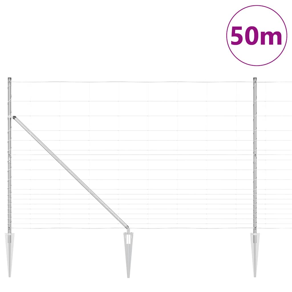 Stup za ogradu Galvanizirano 50 x 1,5 m Čelik