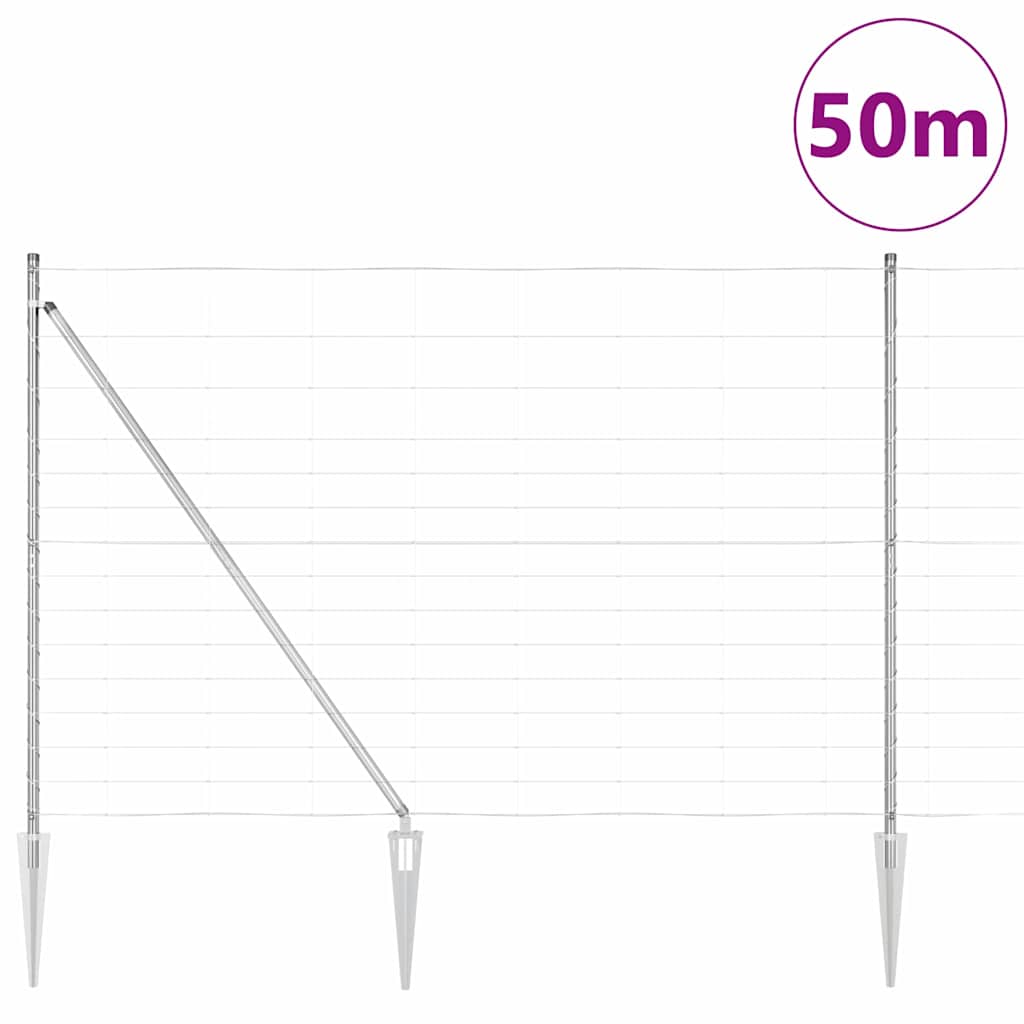 Stup za ogradu Galvanizirano 50 x 1,6 m Čelik