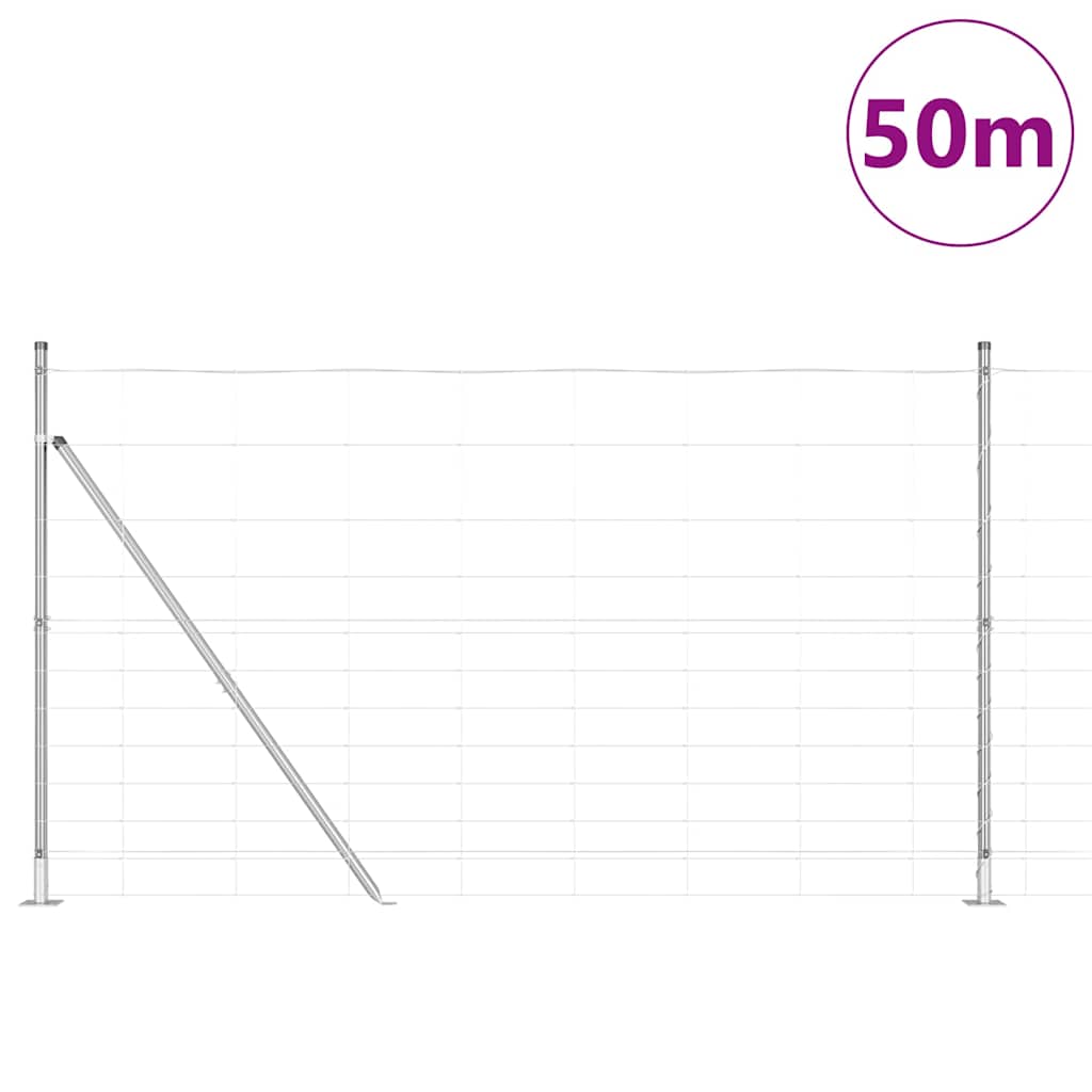 Zavareno žičano ogradno mreža s betonskom podlogom 50 x 1,4 m