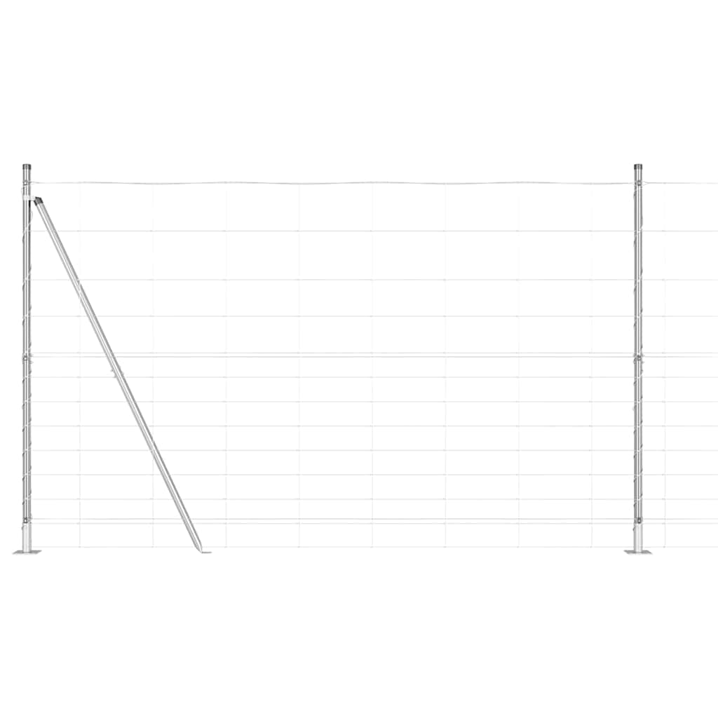 Zavareno žičano ogradno mreža s betonskom podlogom 50 x 1,5 m