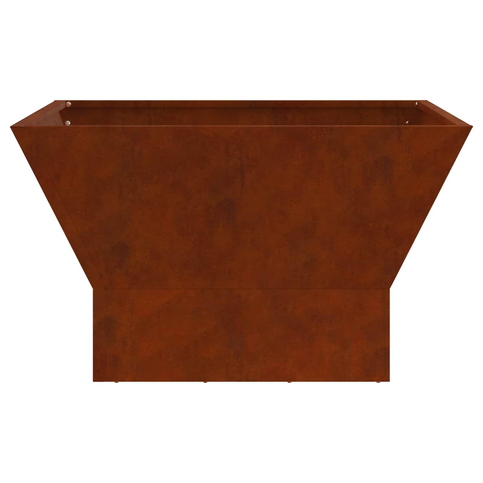 Kamin Smeđa 60 x 60 x 35 cm Čelik otporan na vremenske uvjete