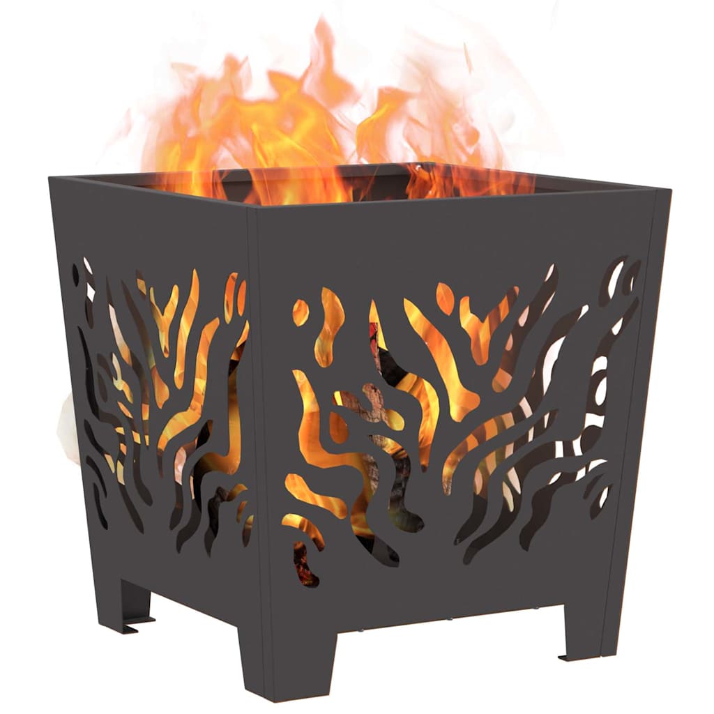 Kamin Crna 40 x 40 x 40 cm Čelik