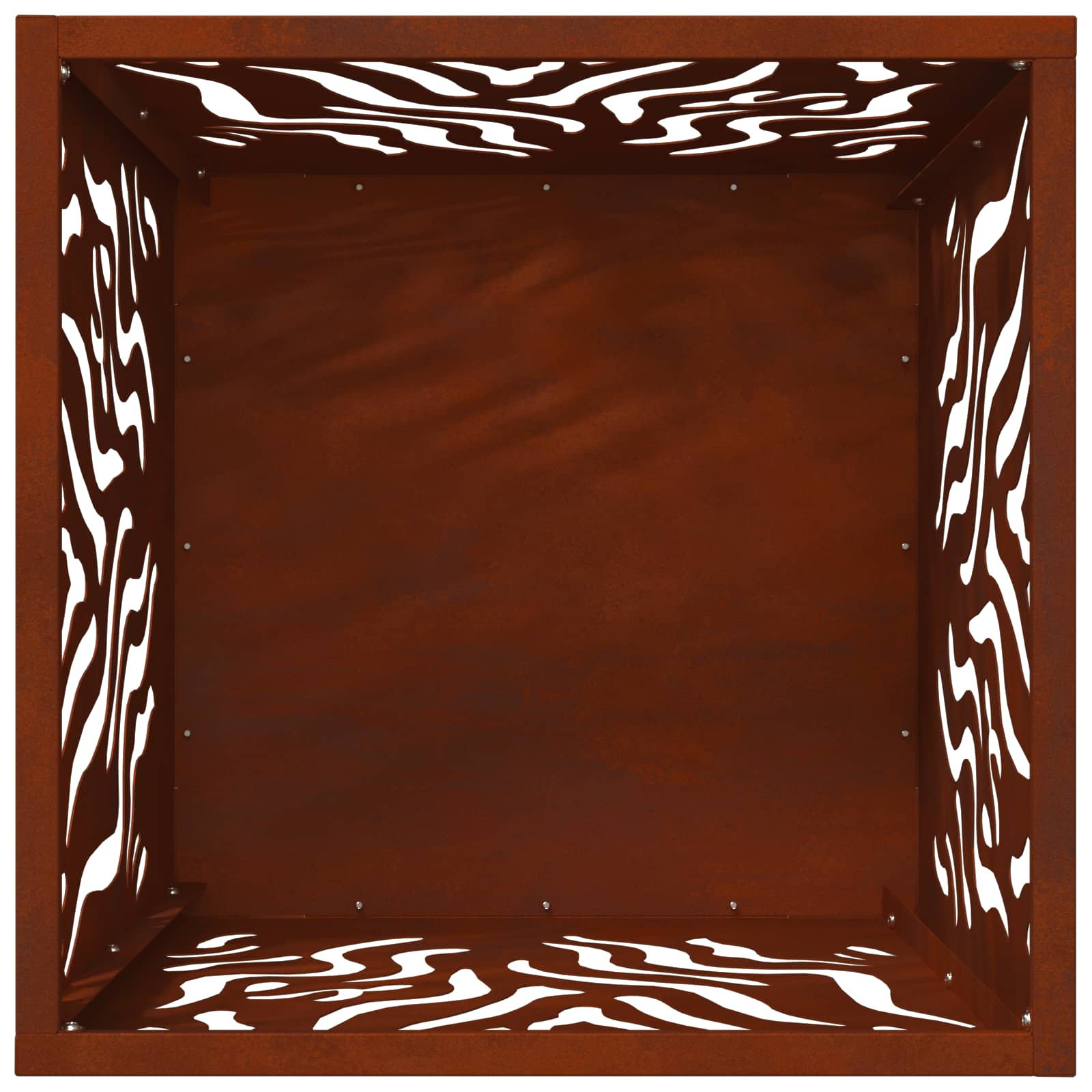 Kamin Smeđa 40 x 40 x 40 cm Otporni čelik