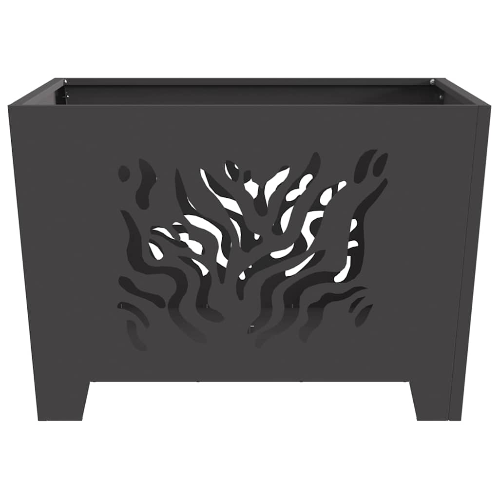 Kamin Crna 60 x 60 x 40 cm Čelik