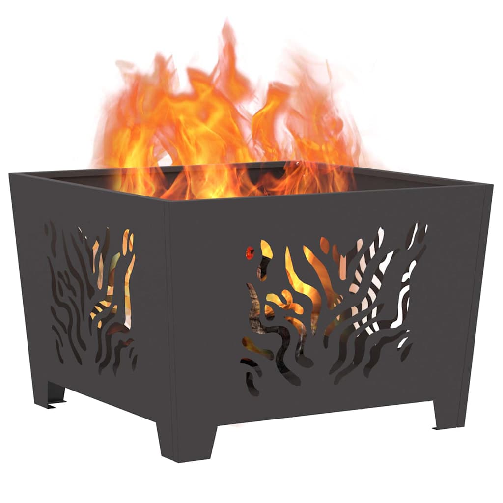 Kamin Crna 60 x 60 x 40 cm Čelik