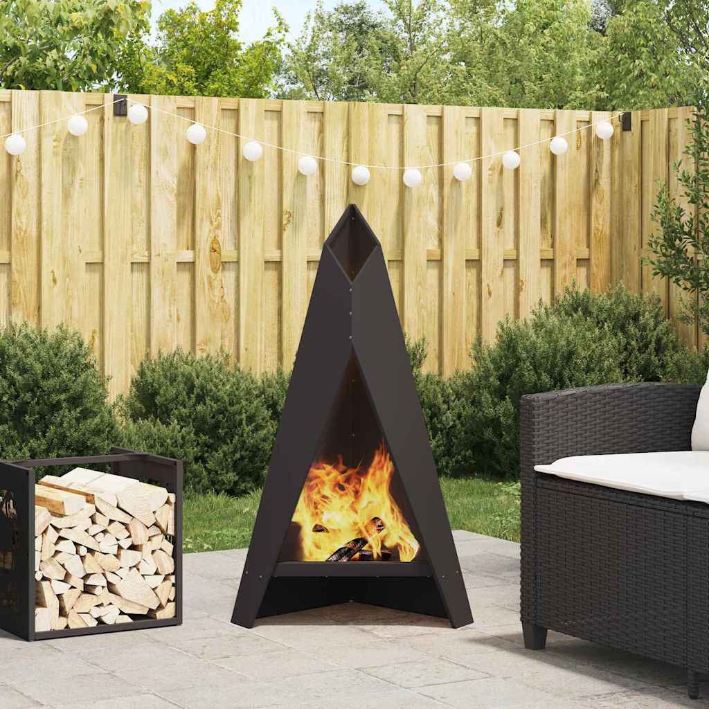Kamin Crna 58 x 40 x 100 cm Čelik