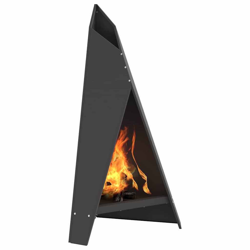Kamin Crna 58 x 40 x 100 cm Čelik