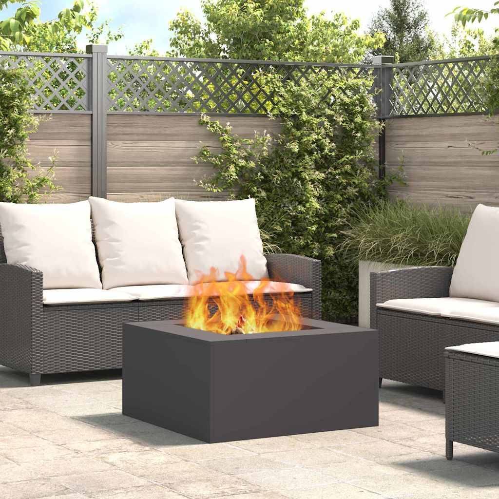 Kamin Crna 80 x 80 x 40 cm Čelik