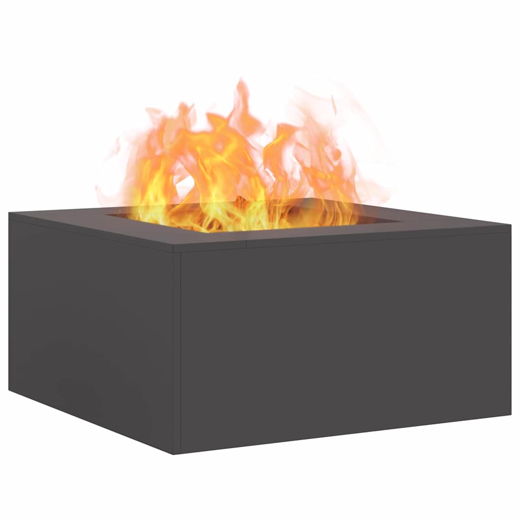 Kamin Crna 80 x 80 x 40 cm Čelik