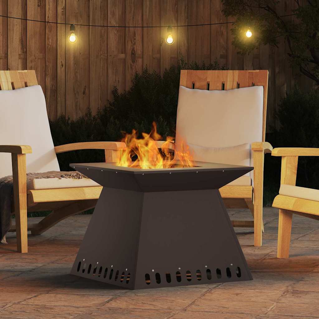 Kamin Crna 60 x 60 x 50 cm Čelik