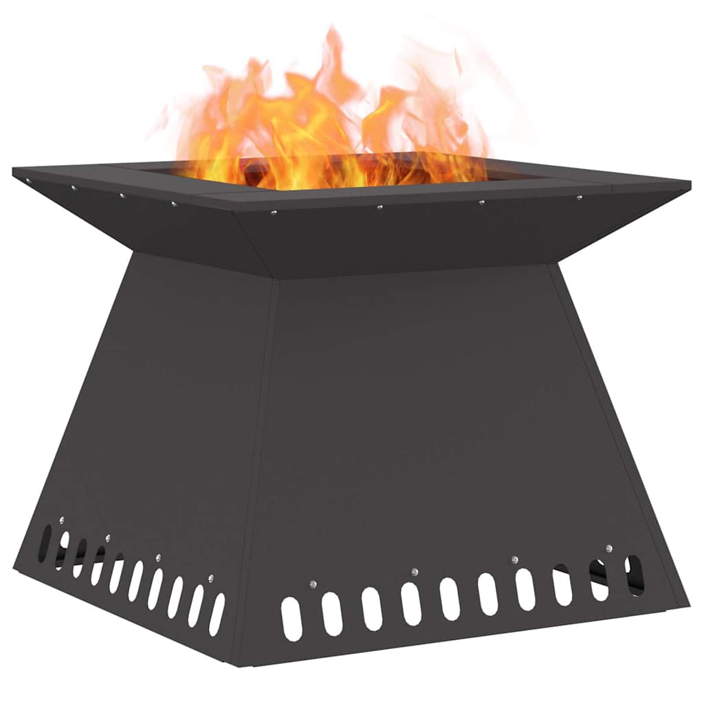 Kamin Crna 60 x 60 x 50 cm Čelik