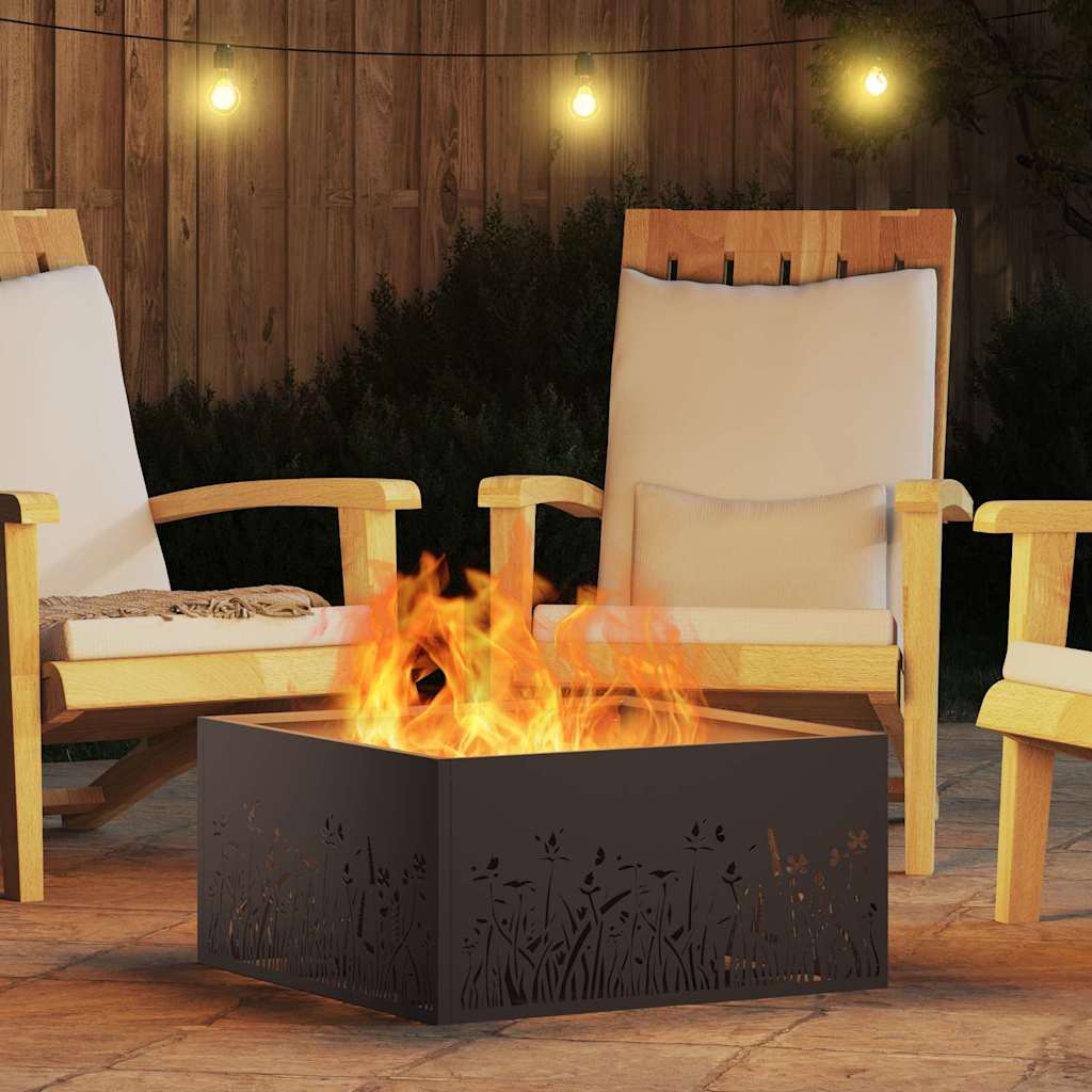 Kamin Crna 60 x 60 x 30 cm Čelik