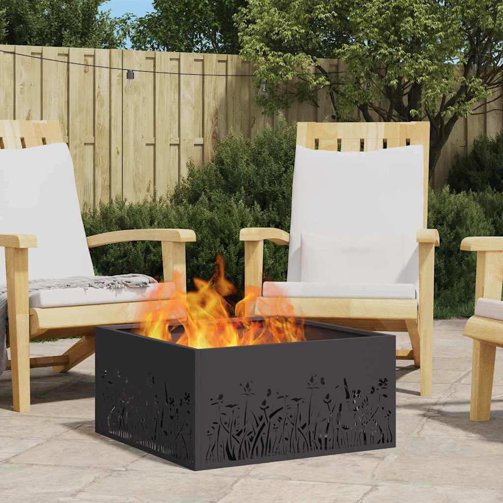Kamin Crna 60 x 60 x 30 cm Čelik