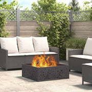 Kamin Crna 80 x 80 x 30 cm Čelik