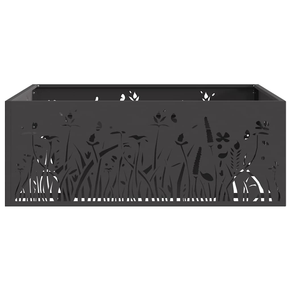 Kamin Crna 80 x 80 x 30 cm Čelik