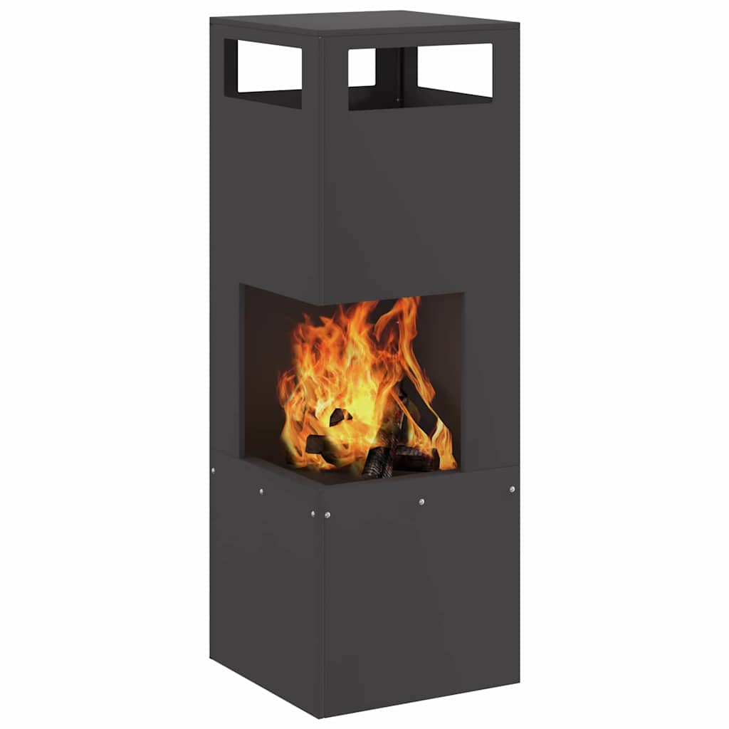 Kamin Crna 35 x 35 x 100 cm Čelik