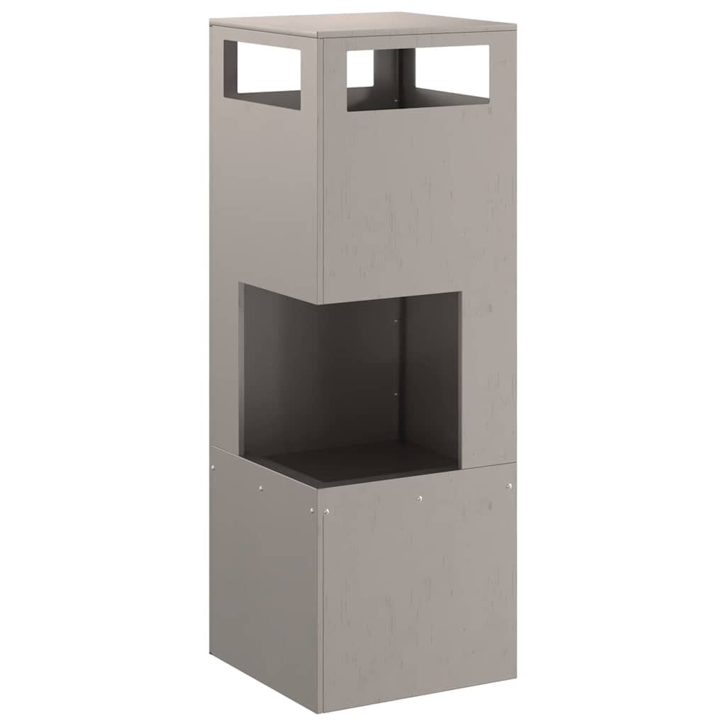 Kamin Smeđa 35 x 35 x 100 cm Čelik otporan na vremenske uvjete
