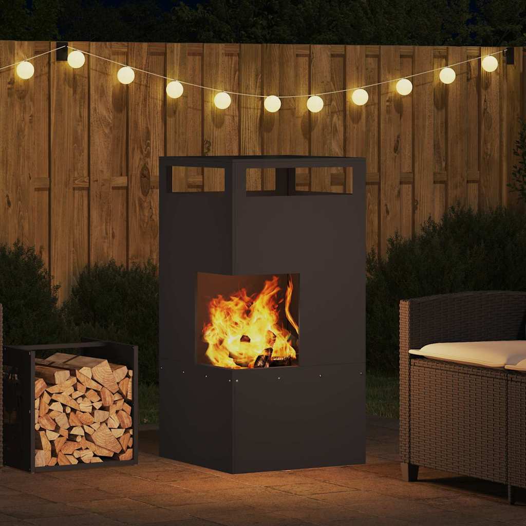 Kamin Crna 50 x 50 x 100 cm Čelik