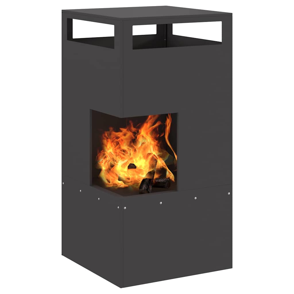 Kamin Crna 50 x 50 x 100 cm Čelik